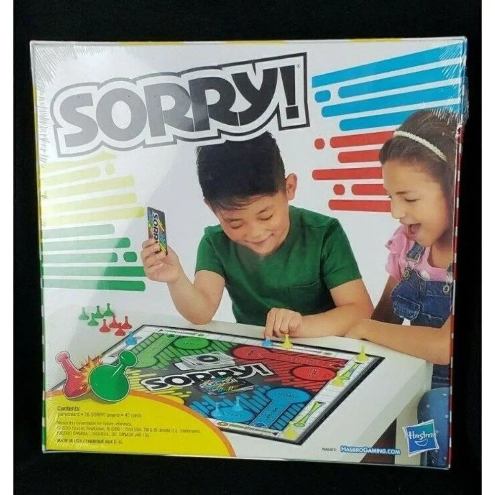 Sealed Brand New Sorry! Board Game by Hasbro Classic Game of Sweet Revenge Game